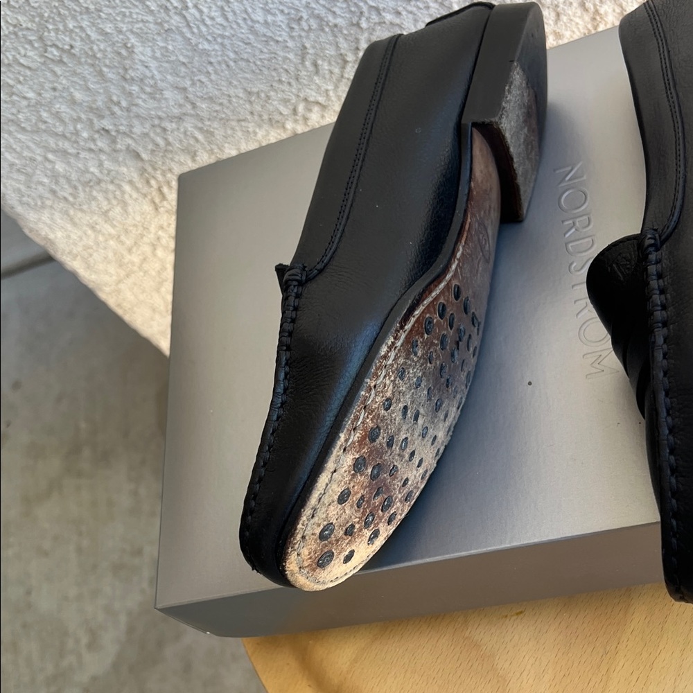 Tod's Black Leather Loafers - Picture 13 of 16
